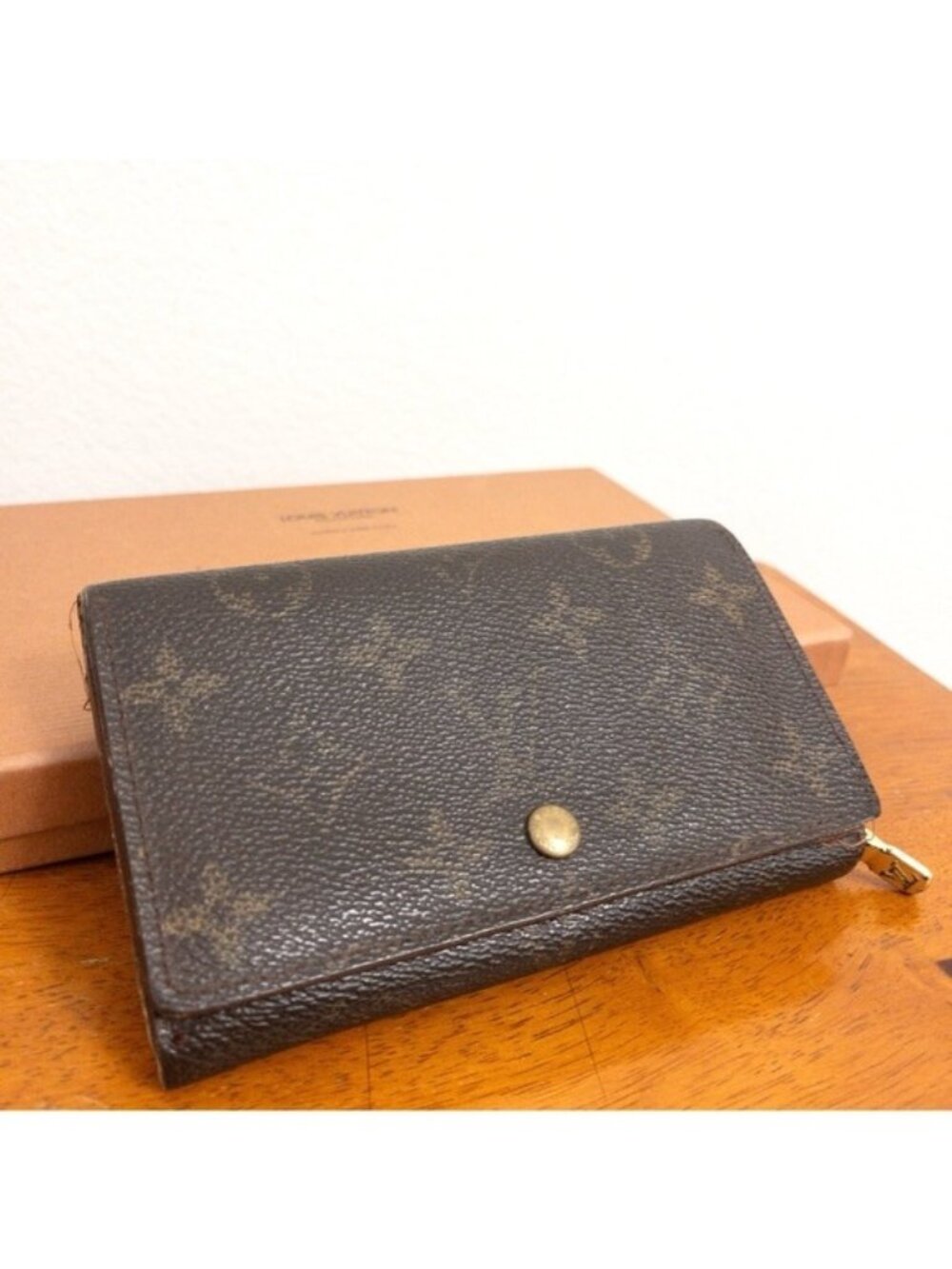 Authentic Vintage Louis Vuitton LV Monogram Porte Monnaie Billets Tresor Wallet